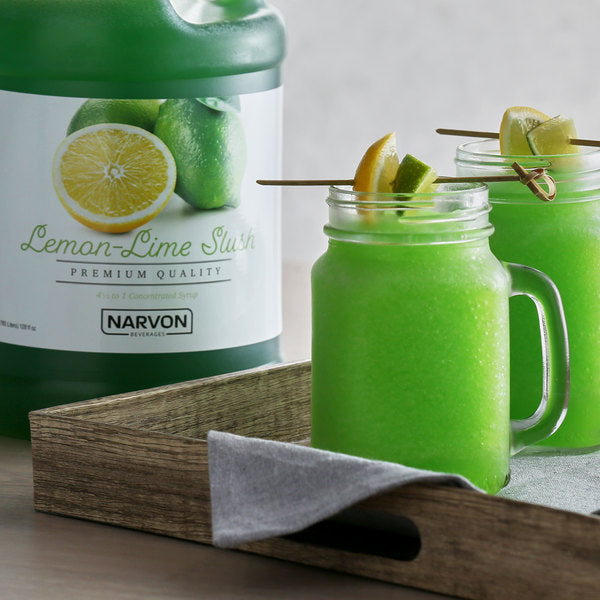 Narvon Lemon Lime Slushy 4.5:1 Concentrate 1 Gallon - 4/Case