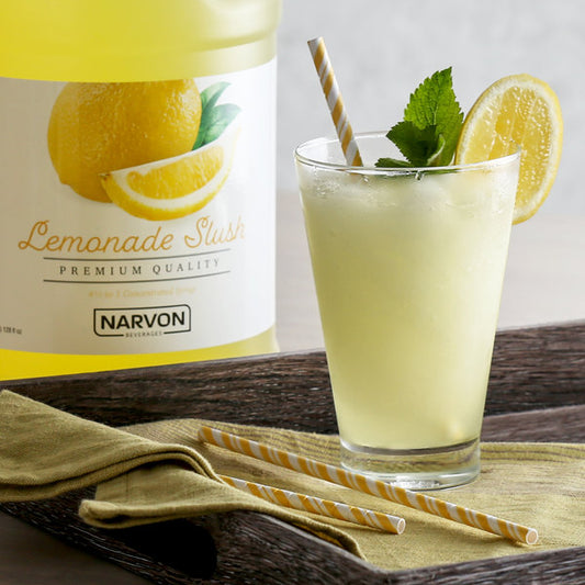 Narvon Lemonade Slushy 4.5:1 Concentrate 1 Gallon - 4/Case