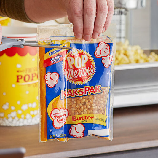 Pop Weaver All-In-One Naks Pak Popcorn Kit for 6 oz. Poppers - 36/Case