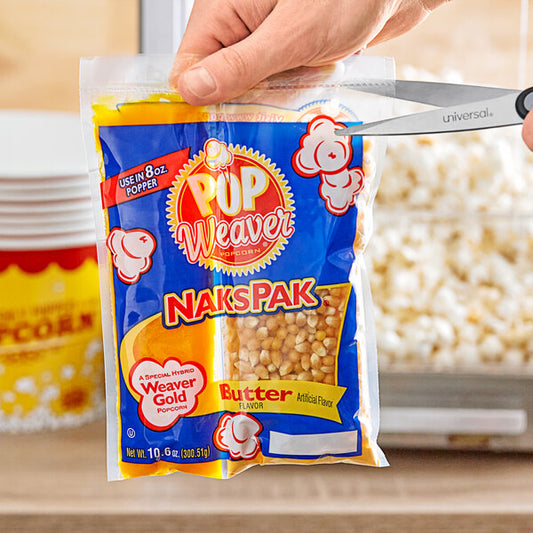 Pop Weaver All-In-One Naks Pak Popcorn Kit for 8 oz. Poppers - 24/Case