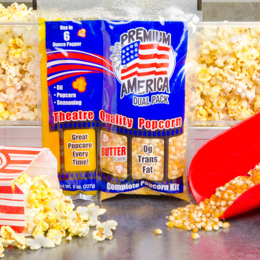 Great Western Premium America All-In-One Popcorn Kit for 6 oz. Popper - 36/Case