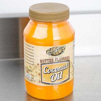 Golden Barrel 32 oz. Butter Flavored Coconut Oil - 12/Case