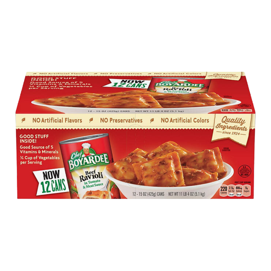 Chef Boyardee Beef Ravioli 15 oz., 12 pk.