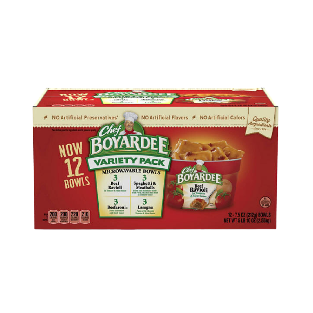 Chef Boyardee Microwaveable Pasta 12 count