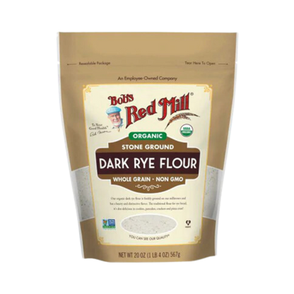 Bob's Red Mill Organic Stone Groun Dark Rye Flour, 20 oz