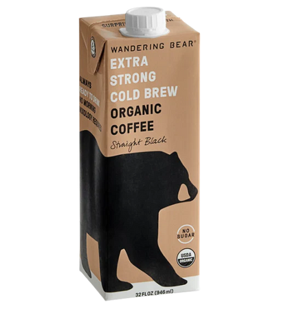 Wandering Bear Organic Straight Black Cold Brew Coffee