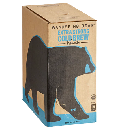 Wandering Bear Bag in Box Organic Vanilla Cold Brew Coffee