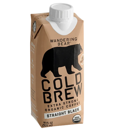 Wandering Bear Organic Straight Black Cold Brew Coffee