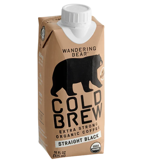Wandering Bear Organic Straight Black Cold Brew Coffee