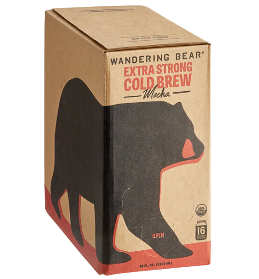 Wandering Bear Bag in Box Organic Mocha Cold Brew Coffee