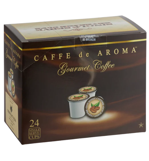 Caffe de Aroma Coffee Single Serve Cups - 24/Box