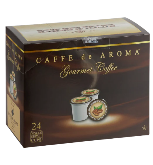 Caffe de Aroma Coffee Single Serve Cups - 24/Box