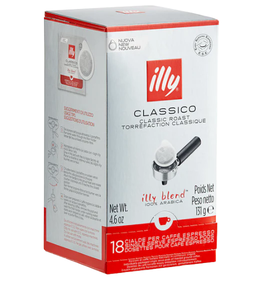 illy Classico  Espresso Pods - 18/Box