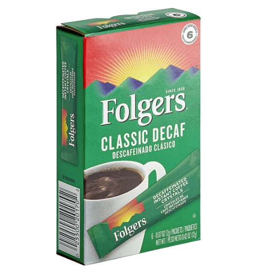 Folgers Classic Decaf Coffee Filter Pack - 40/Case