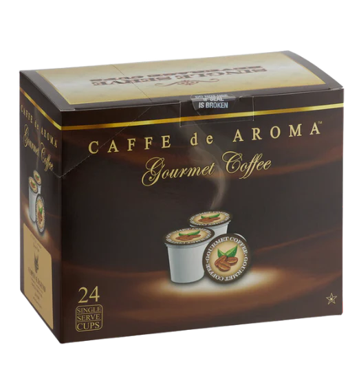 Caffe de Aroma Coffee Single Serve Cups - 24/Box