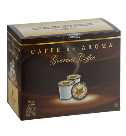 Caffe de Aroma Coffee Single Serve Cups - 24/Box