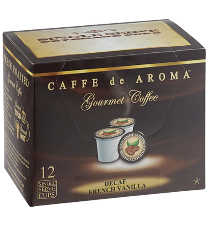 Caffe de Aroma Coffee Single Serve Cups - 12/Box