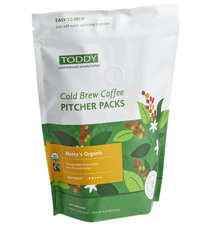 Toddy Fair Trade Organic Cold Brew Coffee Pitcher Packs