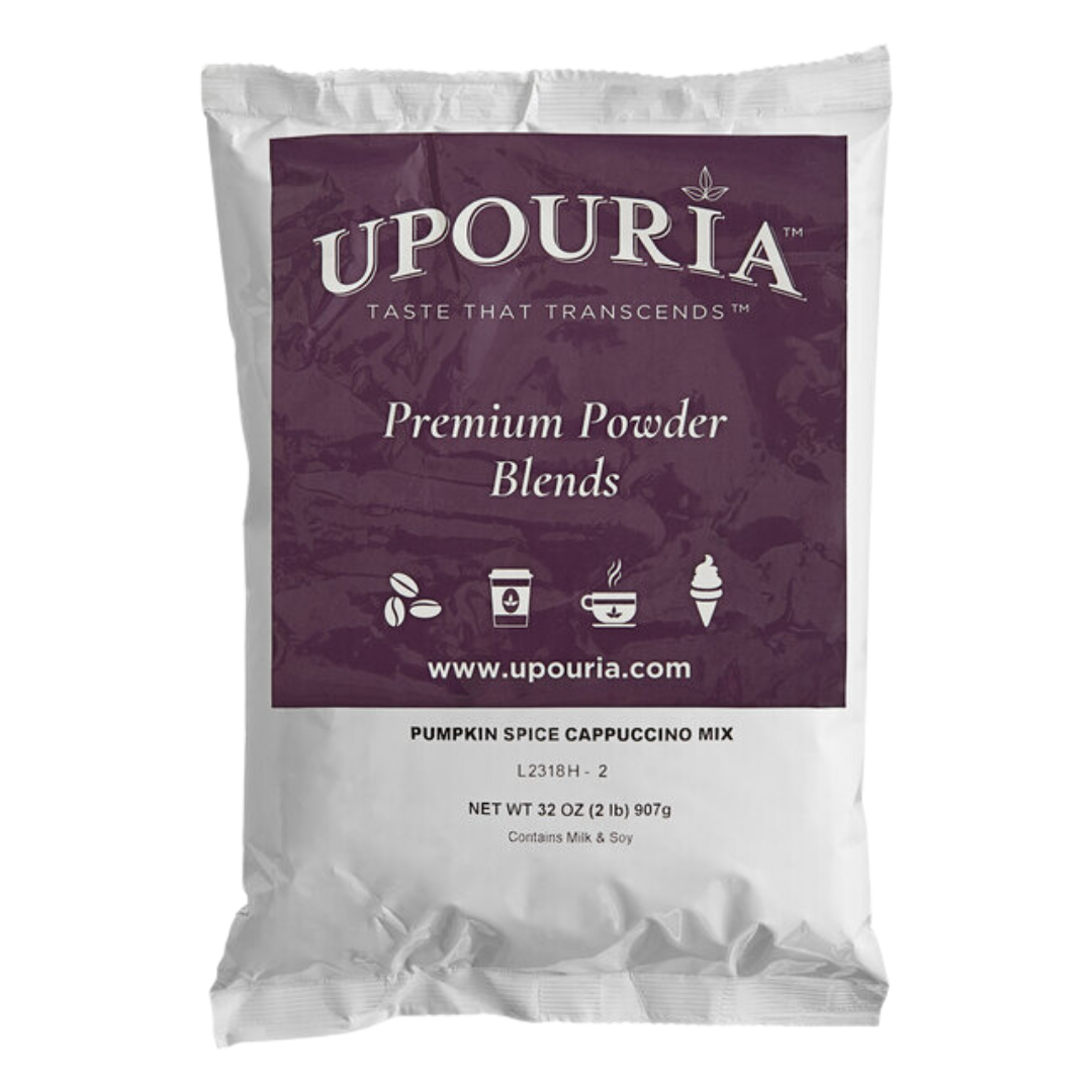 UPOURIA® Pumpkin Spice Cappuccino Mix 2 lb. - 6/Case