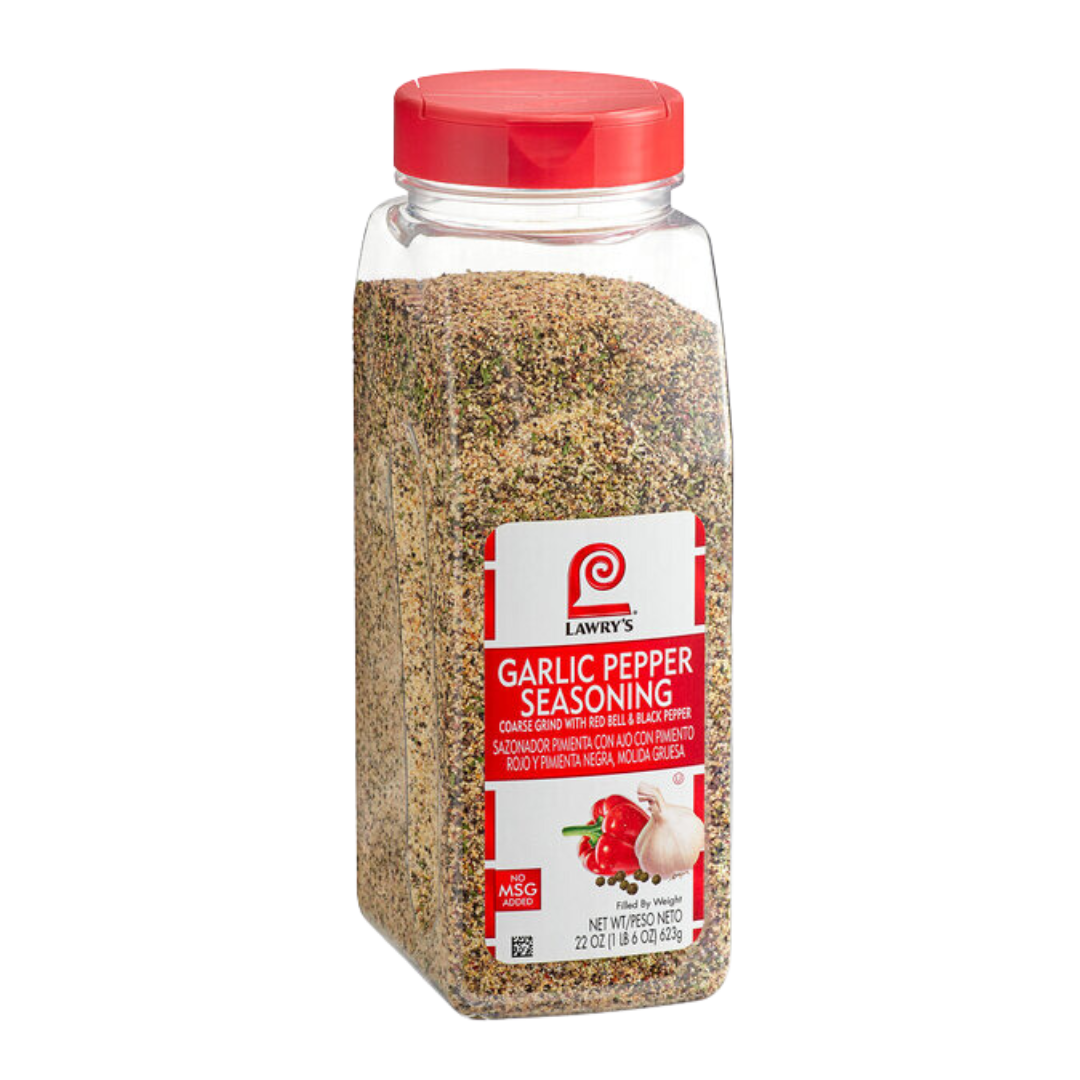 Lawry's 22 oz. Garlic Pepper Seasoning, Coarse Grind