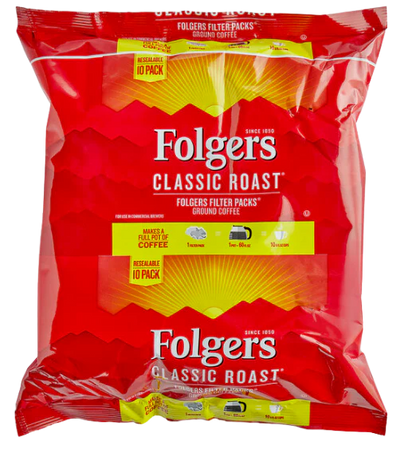 Folgers Classic Decaf Coffee Filter Pack - 40/Case