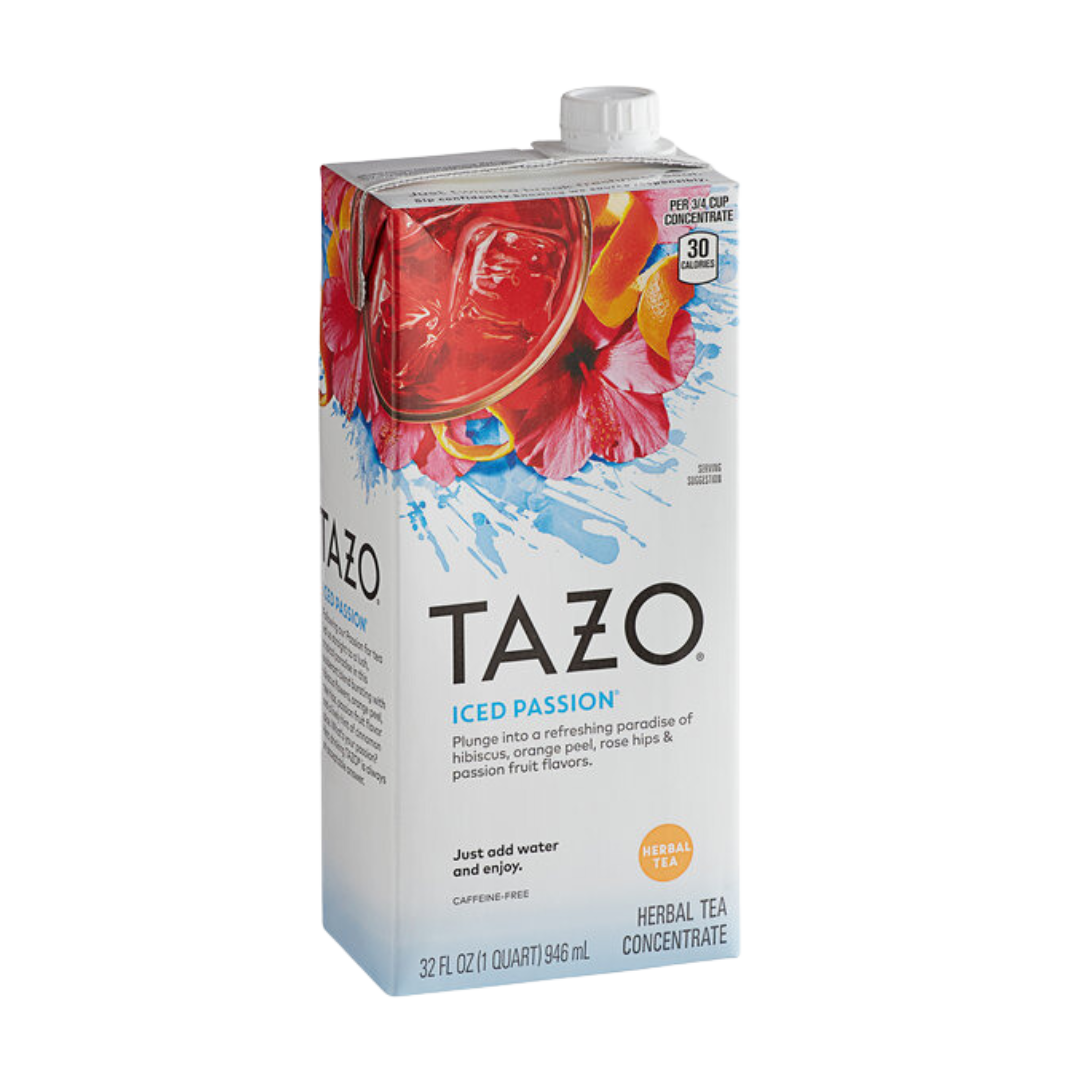 Tazo 32 fl. oz. Sweetened Passion Iced Herbal Tea 1:1 Concentrate