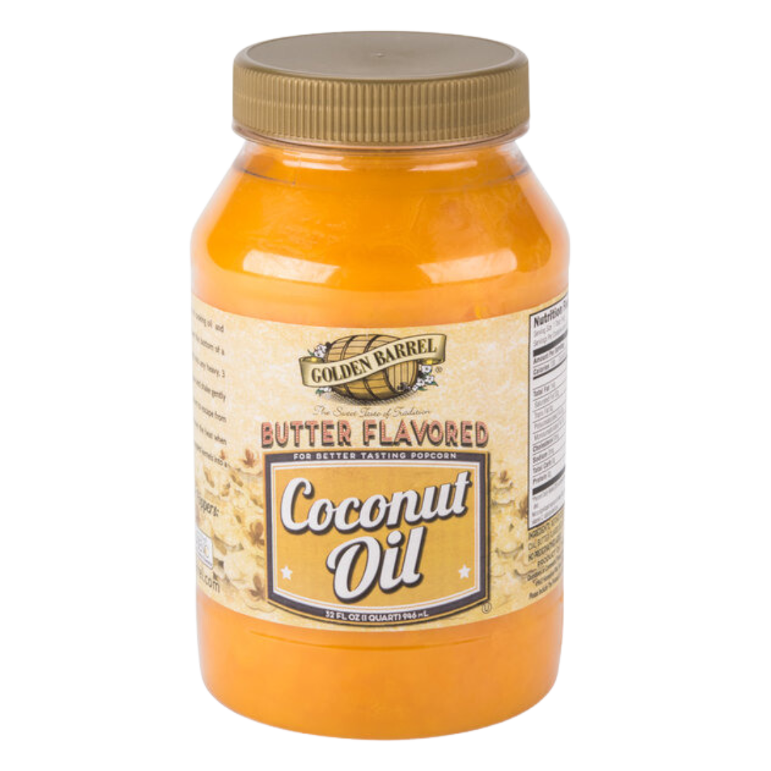 Golden Barrel 32 oz. Butter Flavored Coconut Oil - 12/Case