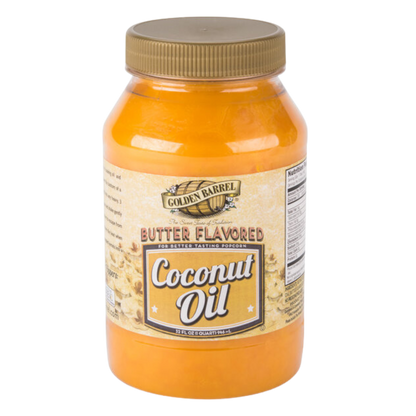 Golden Barrel 32 oz. Butter Flavored Coconut Oil - 12/Case