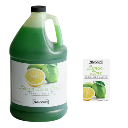 Narvon Lemon Lime Slushy 4.5:1 Concentrate 1 Gallon - 4/Case