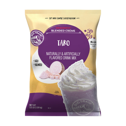 Big Train 3.5 lb. Dragonfly Taro Blended Creme Frappe Mix