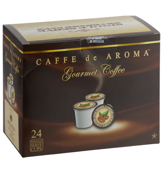 Caffe de Aroma Coffee Single Serve Cups - 24/Box