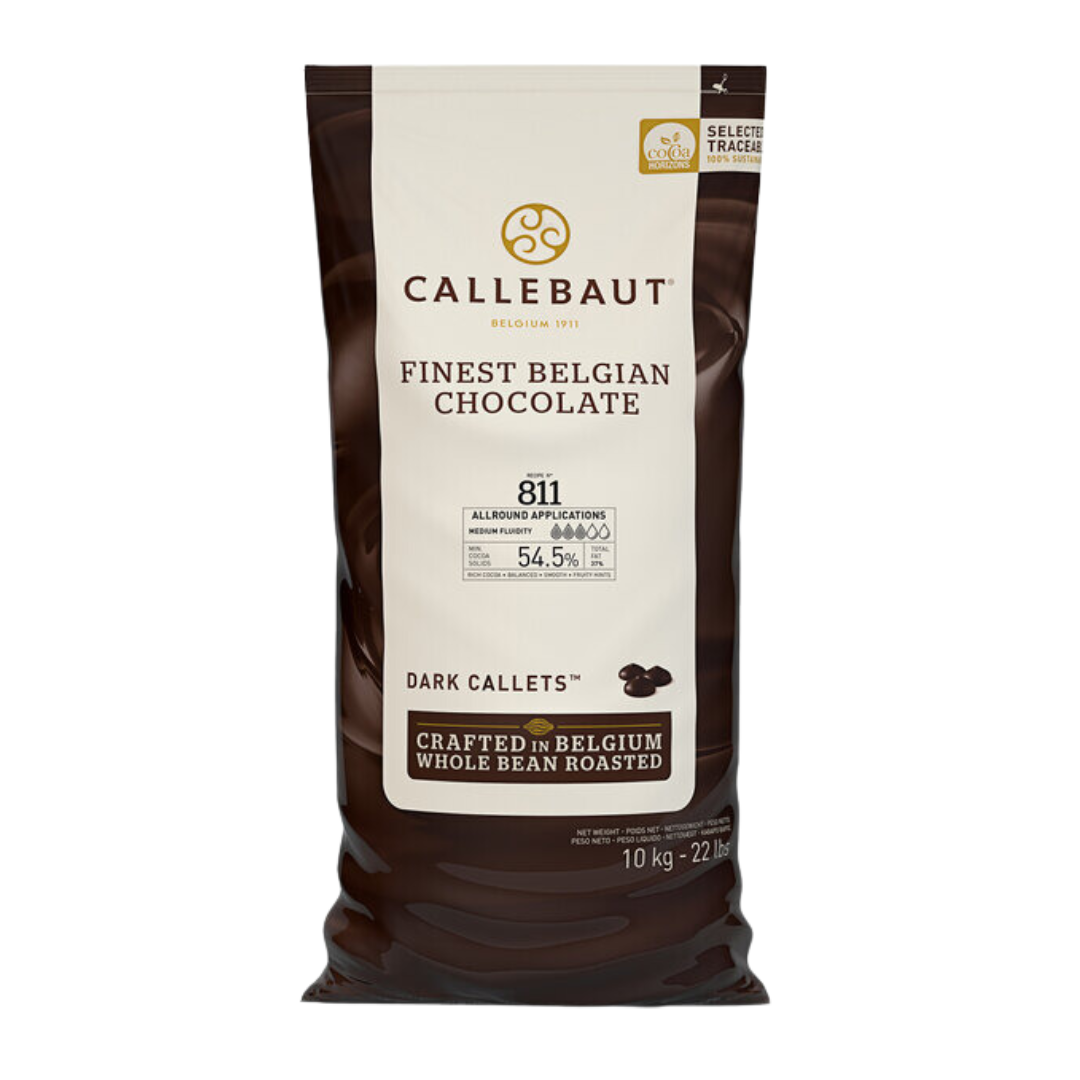 Callebaut Recipe 811 Dark Chocolate Callets™ 22 lb.