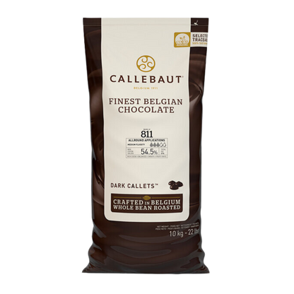 Callebaut Recipe 811 Dark Chocolate Callets™ 22 lb.