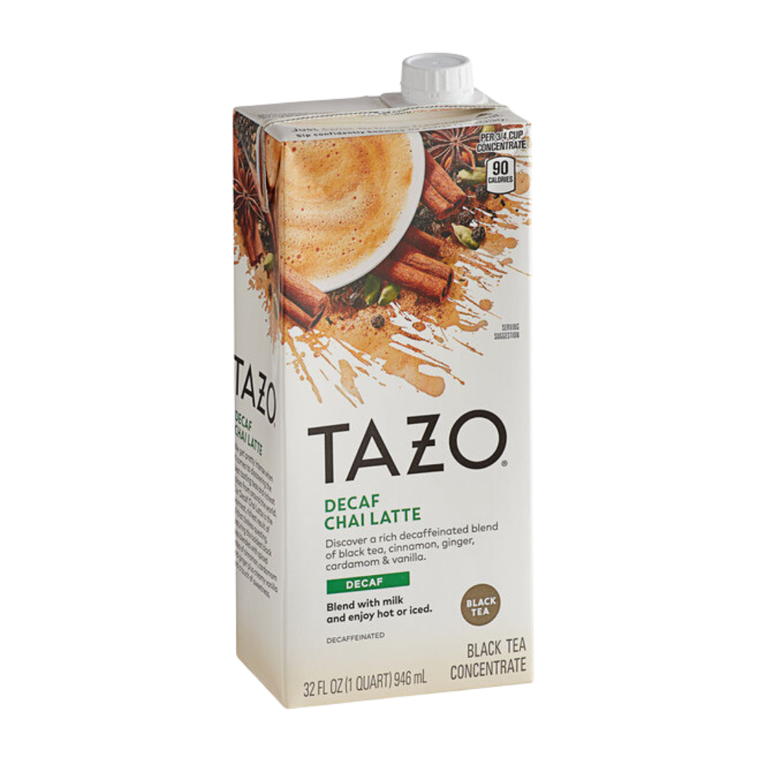 Tazo 32 fl. oz. Decaf Chai Tea Latte 1:1 Concentrate