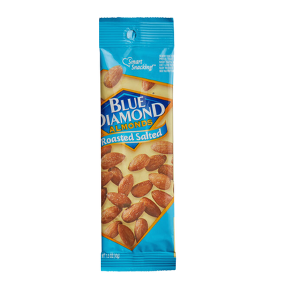 Blue Diamond 1.5 oz. Pouch Roasted & Salted Almonds - 144/Case