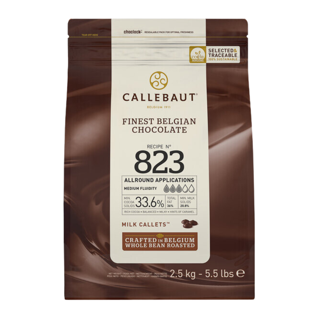 Callebaut Recipe 823 Milk Chocolate Callets™ 5.5 lb.