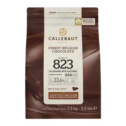 Callebaut Recipe 823 Milk Chocolate Callets™ 5.5 lb.