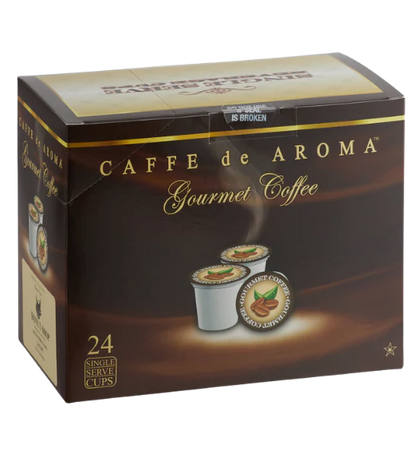 Caffe de Aroma Coffee Single Serve Cups - 24/Box