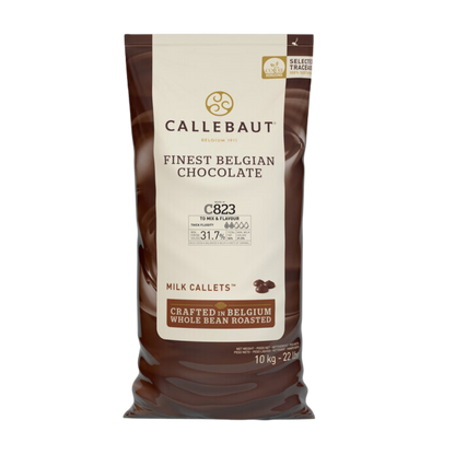 Callebaut Recipe C823 Milk Chocolate Callets™ 22 lb.