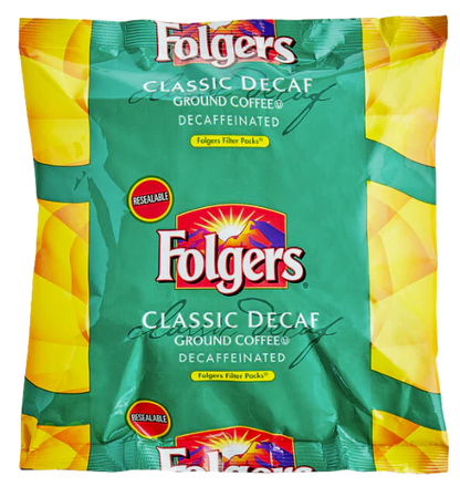 Folgers Classic Decaf Coffee Filter Pack - 40/Case