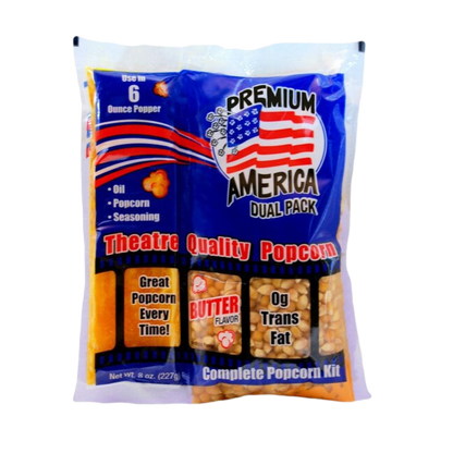 Great Western Premium America All-In-One Popcorn Kit for 6 oz. Popper - 36/Case