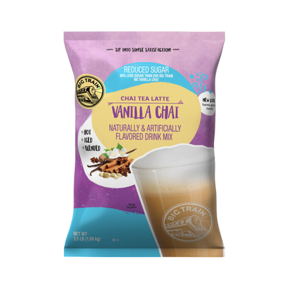 Big Train 3.5 lb. Reduced Sugar Vanilla Chai Tea Latte Mix