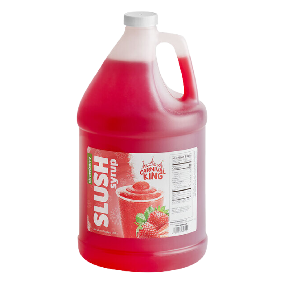 Carnival King 1 Gallon Strawberry Slushy 5:1 Concentrate