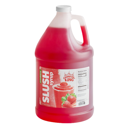 Carnival King 1 Gallon Strawberry Slushy 5:1 Concentrate