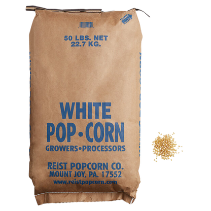 Reist Popcorn 50 lb. White Large Butterfly Popcorn Kernels