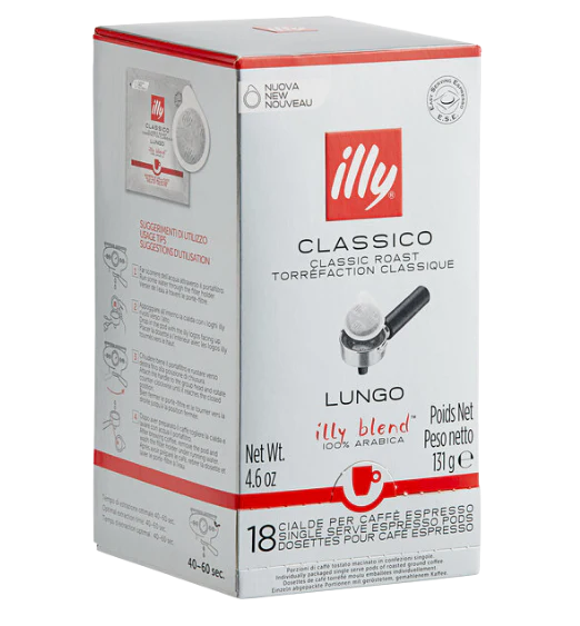 illy Classico  Espresso Pods - 18/Box