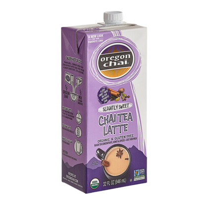Oregon Chai Organic Slightly Sweet Chai Tea Latte 1:1 Concentrate 32 fl. oz.