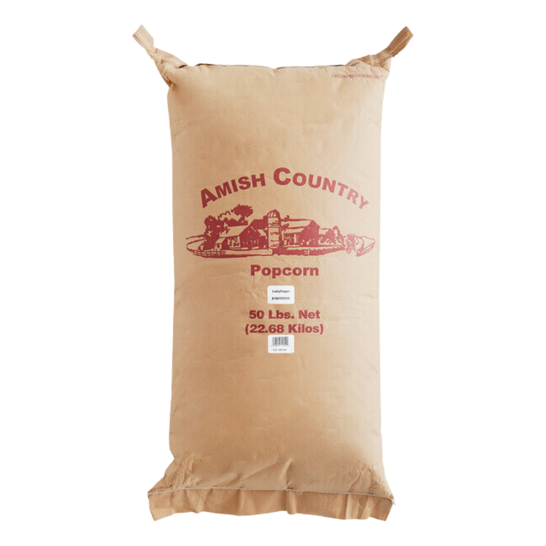 Amish Country Ladyfinger Butterfly Popcorn Kernels 50 lb.