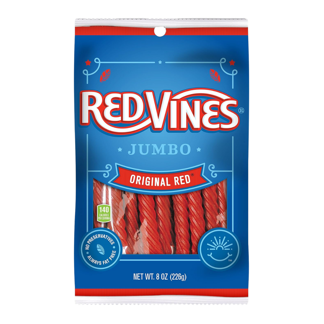 Red Vines Jumbo Twists Licorice 8 oz Bag (Various Flavours)