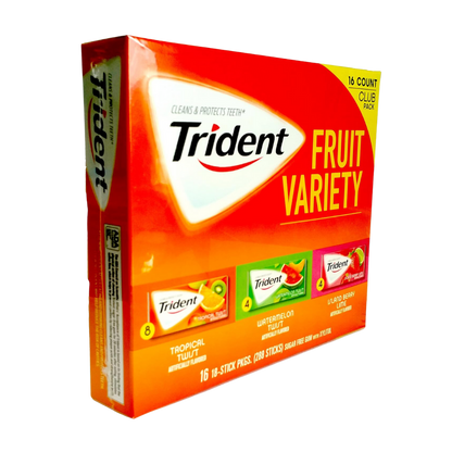 Trident Sugar-Free Gum Fruit Variety Pack 20 pk.